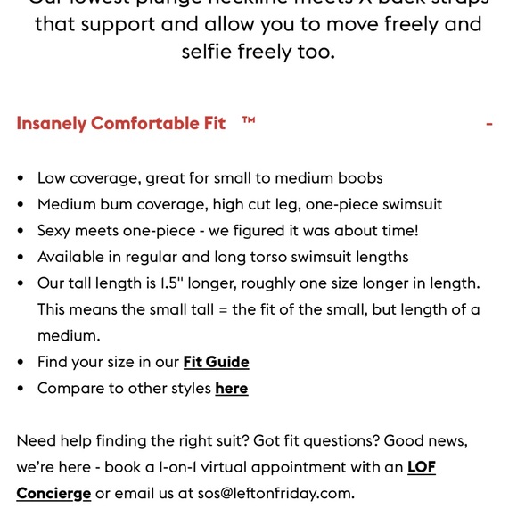 LOF Left On Friday Weekender Swim Suit XLT Extra Large Tall in Bronze NWOT - Picture 4 of 4